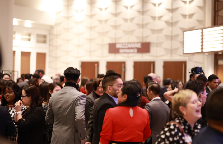 Business networking at Manitoba Chinese Business Gala - professionals connecting at Club Regent Event Centre